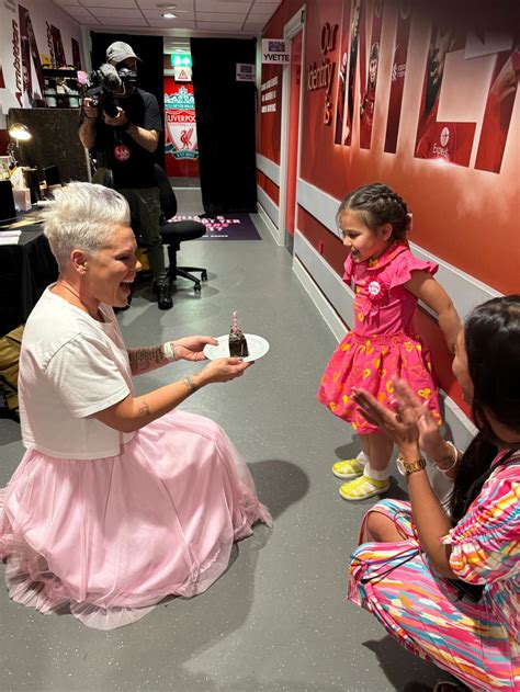 bbcsurprise|Girl born at Pink concert gets surprise backstage birthday party .